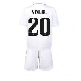 Baby Fußballbekleidung Real Madrid Vinicius Junior #20 Heimtrikot 2022-23 Kurzarm (+ kurze hosen)